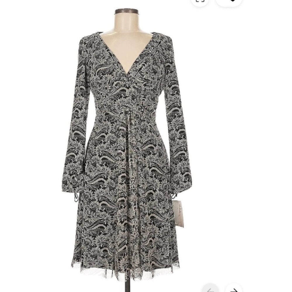 Beautiful Paisley Gray Casual Dress